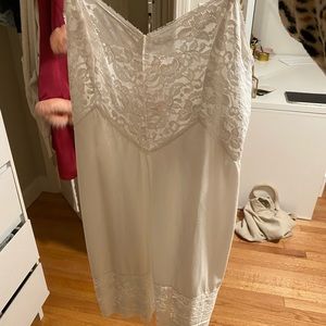 Vintage lace slip dress